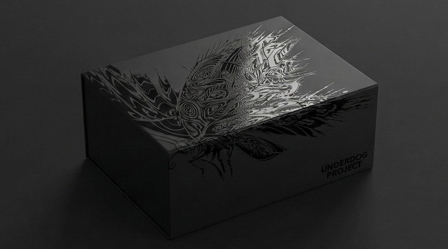 UNDERDOG PRO Gaming Mouse Packaging Art